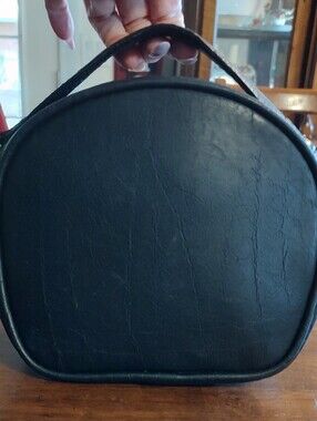 Black Leatherette Men's Carry Bag